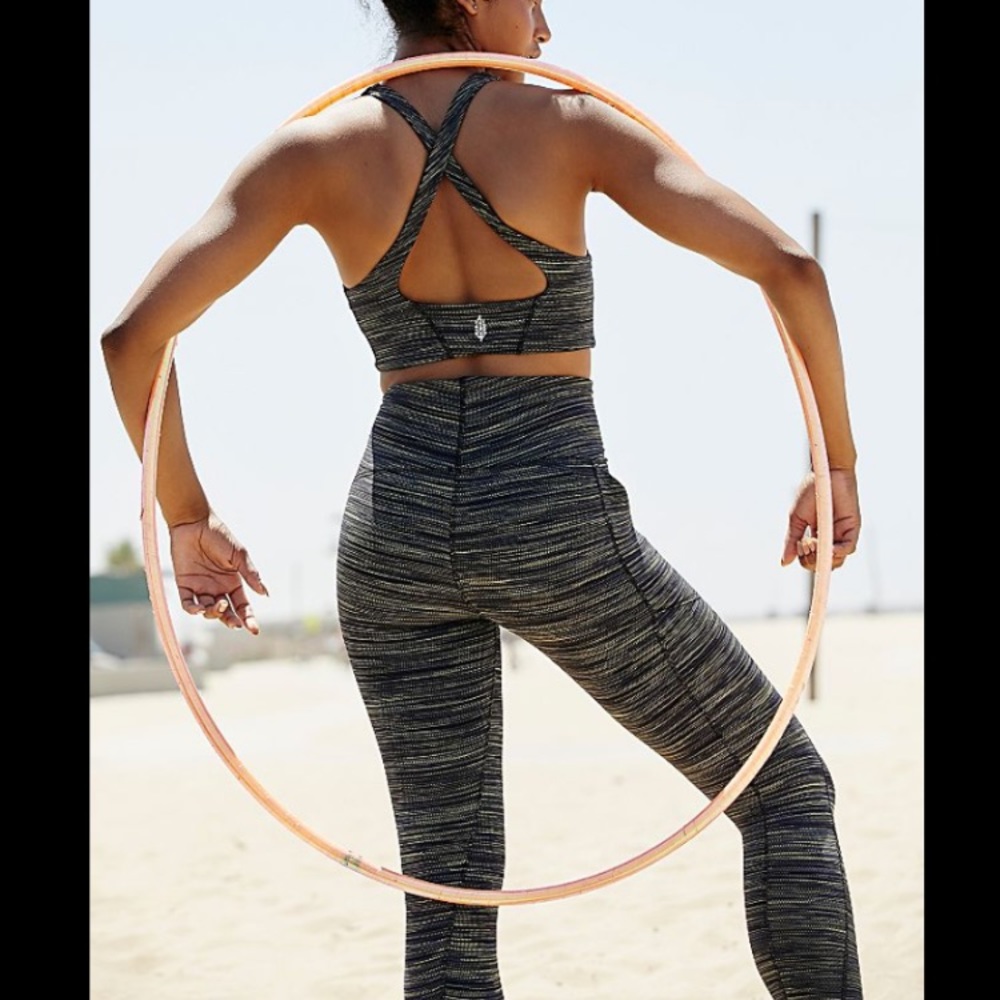 Free people movement space dye workout set